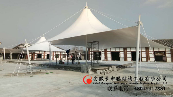 西平县中华嫘祖城广场张拉膜
